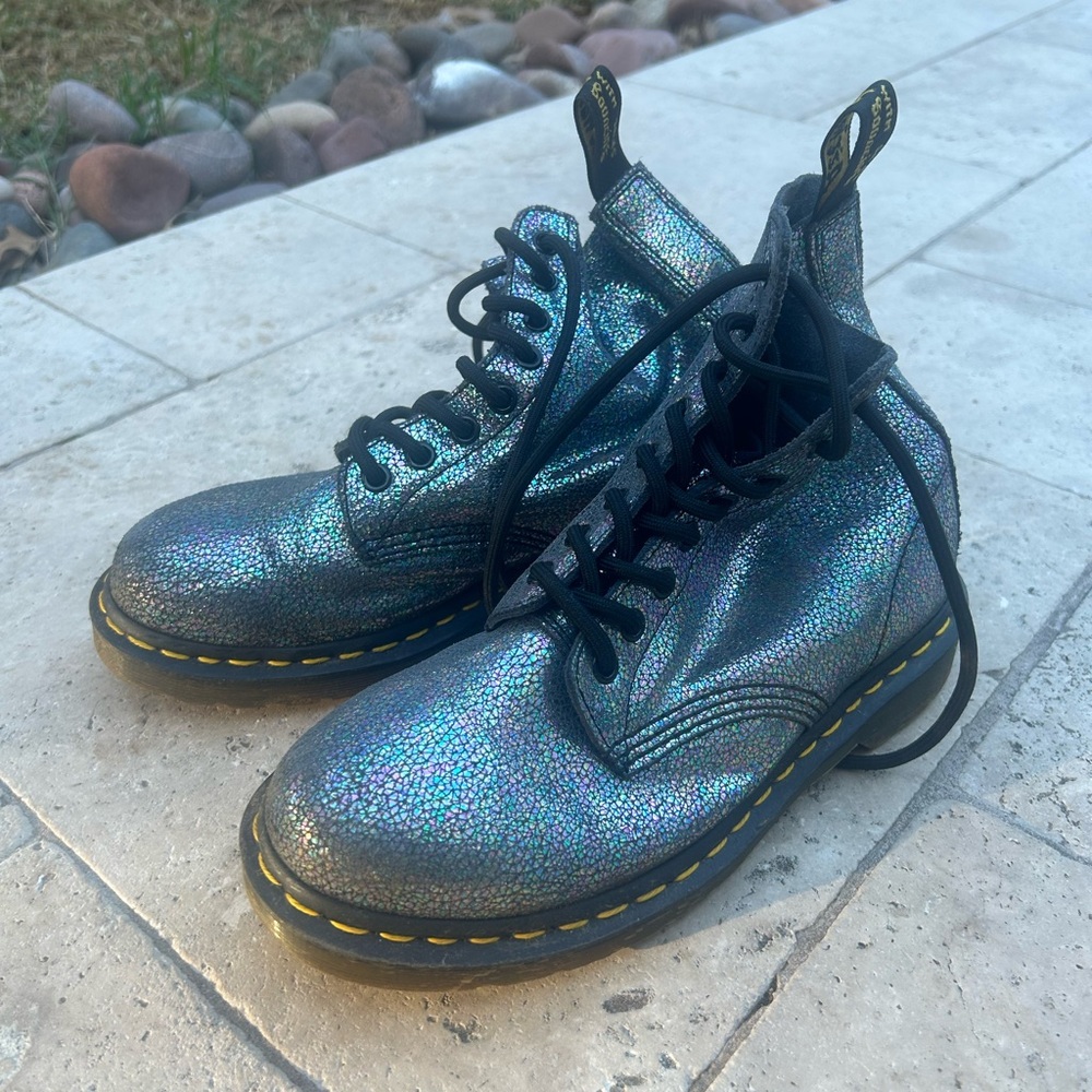 Dr. Martens 1460 Pascal Sparkle in Iridescent Suede